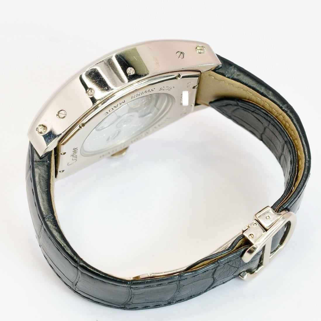 Cartier Tortue W1580048 Perpetual White Gold Skeleton Dial