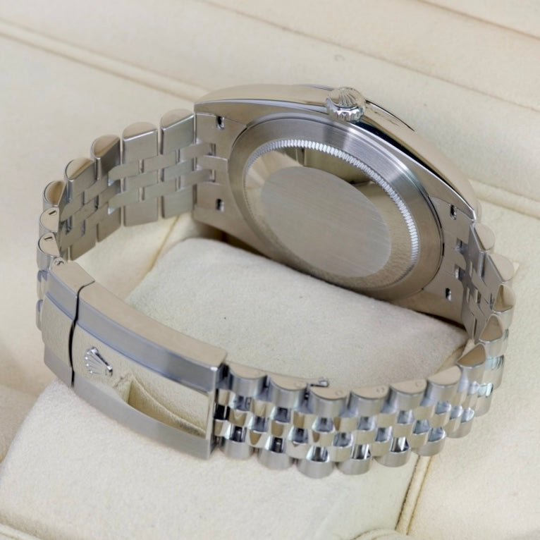 Rolex Datejust 126300 “AZZURRO” Blue Roman Dial Smooth Besel Stainless Steel 41mm