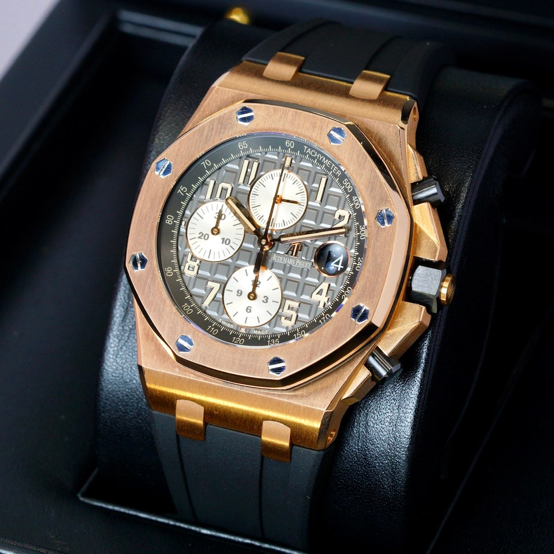 Audemars Piguet Royal Oak Offshore 26470OR.OO.A125CR.01 “HALF BRICK” Rhodium Dial Rose Gold Chronograph