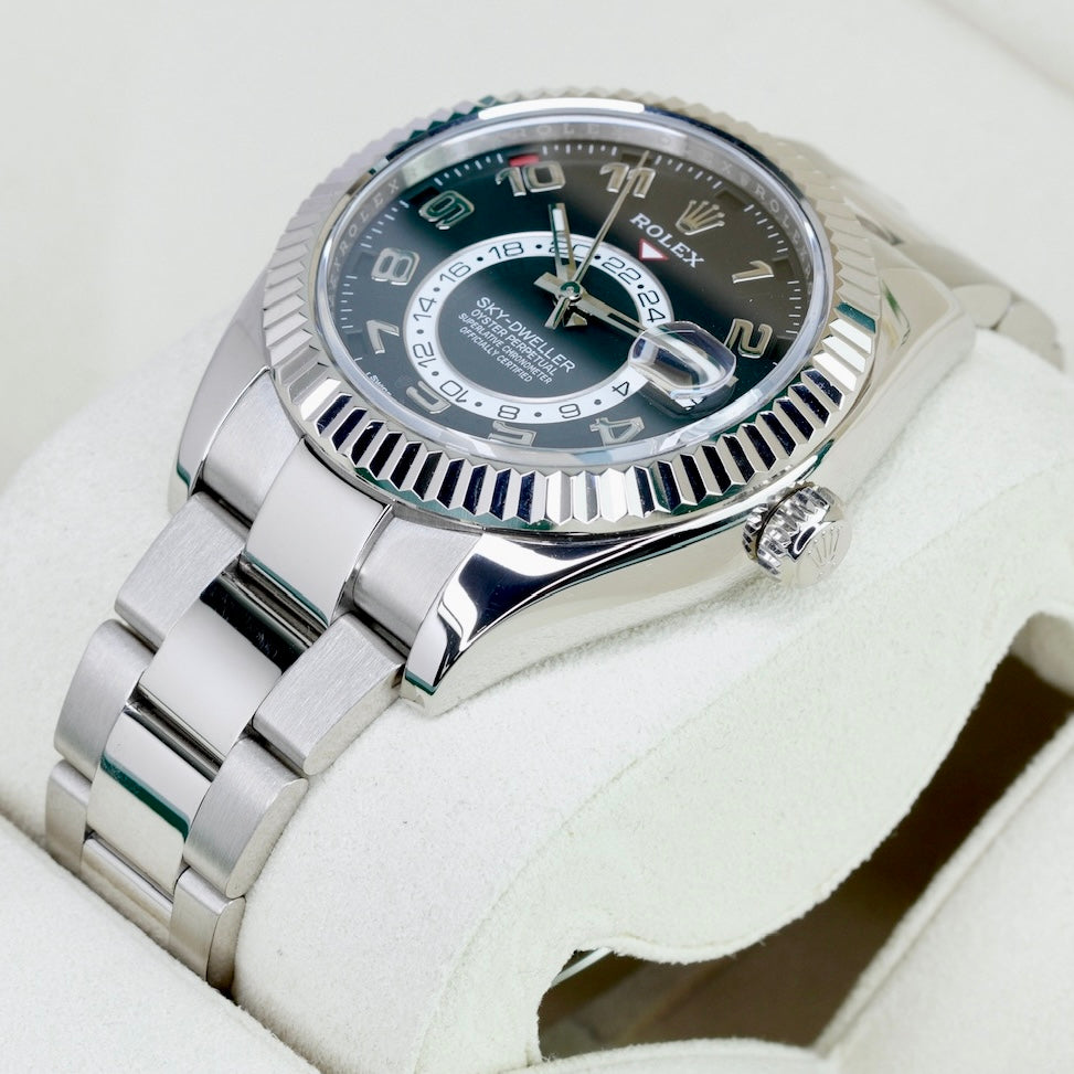 Rolex Sky-Dweller 326939 Black Arabic Dial White Gold Oyster 42mm