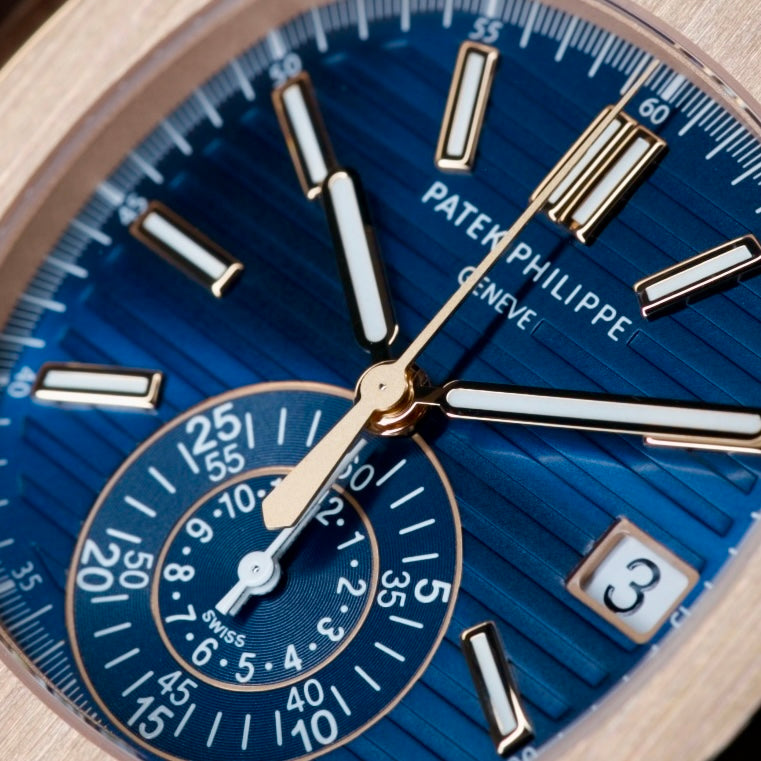 Patek Philippe Nautilus 5980/1AR-001 Blue Dial Chronograph Two-Tone Rose Gold & Steel 40.5mm