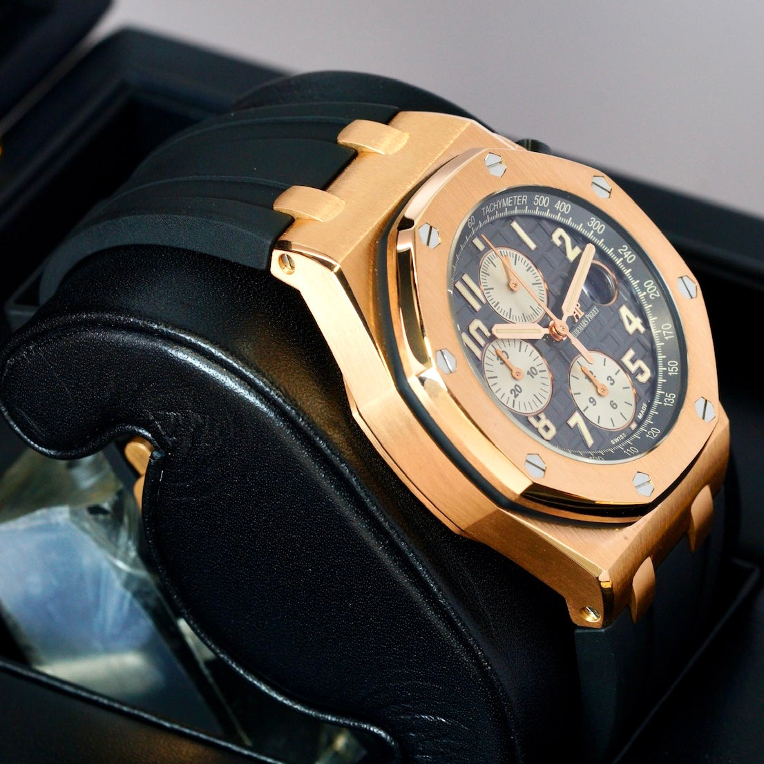 Audemars Piguet Royal Oak Offshore 26470OR.OO.A125CR.01 “HALF BRICK” Rhodium Dial Rose Gold Chronograph