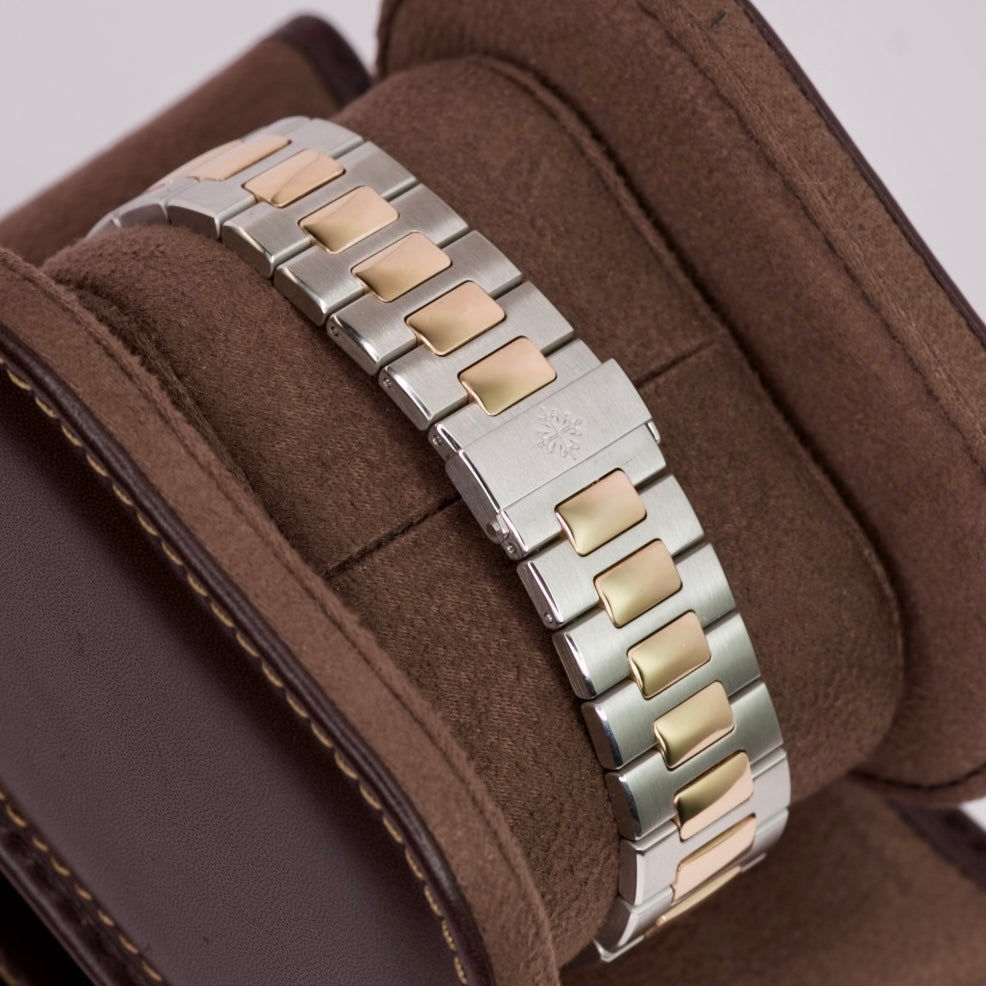 Patek Philippe Nautilus 5980/1AR-001 Blue Dial Chronograph Two-Tone Rose Gold & Steel 40.5mm