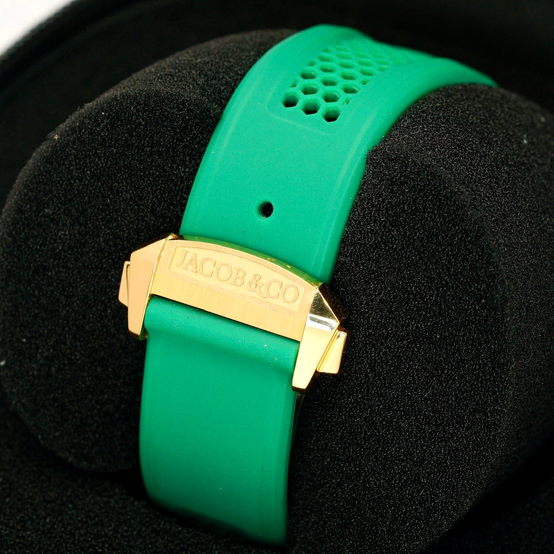 Jacob & Co Epic X Chrono EC440.43.AD.AA.A Rose Gold & Green Ceramic Green Crystal