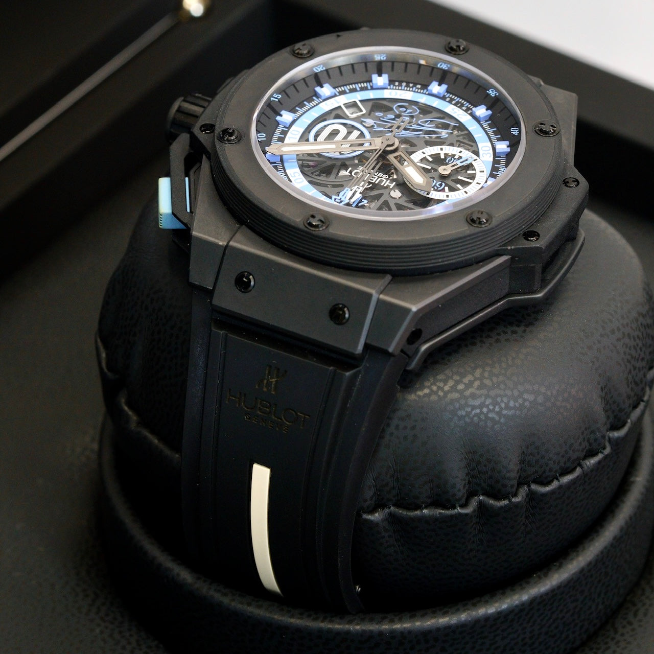 Hublot King Power “MARADONA” 716.CI.1129.RX.DMA11 Skeleton Dial Ceramic 48mm