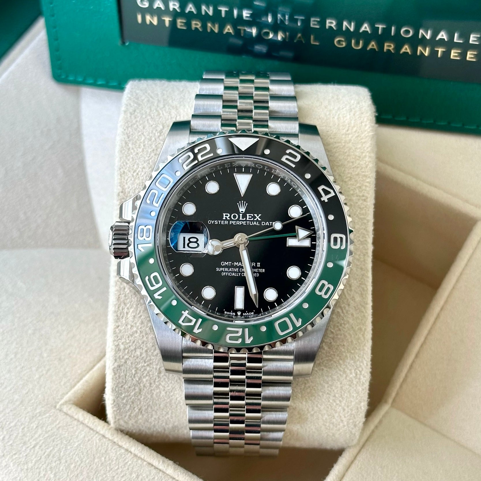 Gmt 2 green dial Clearance