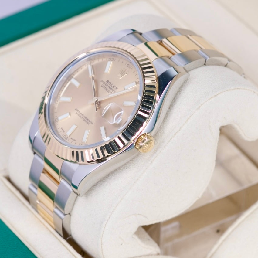 Rolex Datejust II 116333 “CHAMPAGNE” Two-Tone Yellow Gold & Steel Champagne Dial 41mm