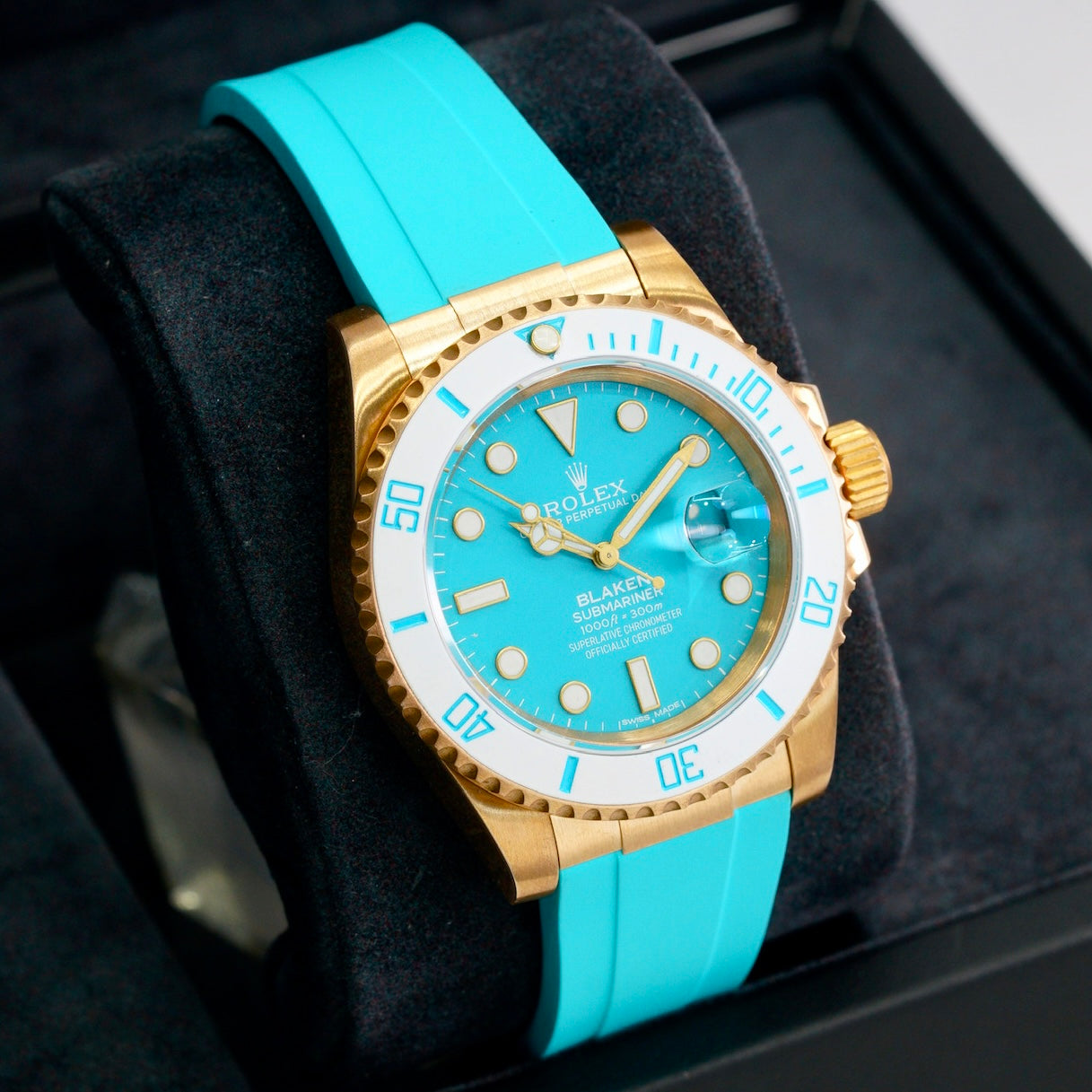 Rolex NEW 2025 Submariner Date “BLAKEN” Tiffany Dial & Strap Bronze Case Edition 1/1 40mm