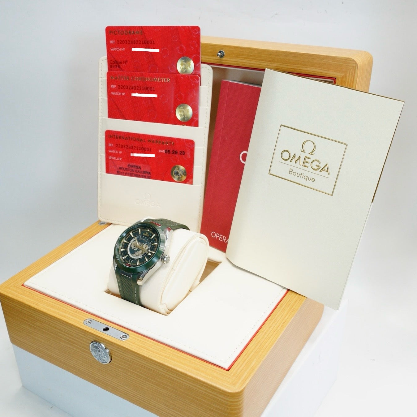 Omega Seamaster 220.32.43.22.10.001 Aqua Terra “WORLDTIME” Green Co‑axial Master Chronometer 2023