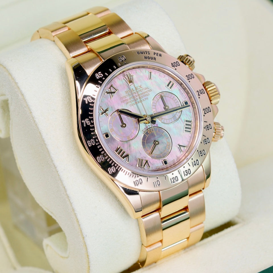 Rolex Daytona 116528 Mother Of Pearl “TAHITI” Yellow Gold 40mm 2008
