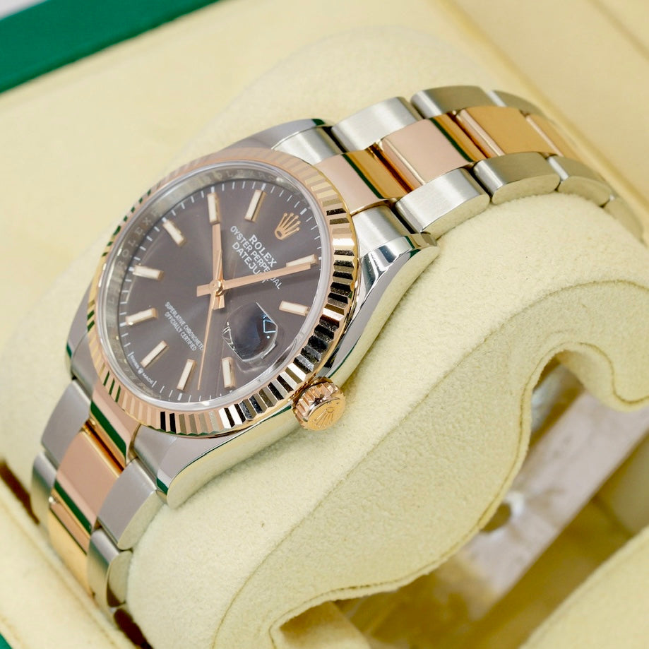 Rolex Datejust 126231 Rhodium Dial Two-Tone Rose Gold & Steel Jubilee 36mm