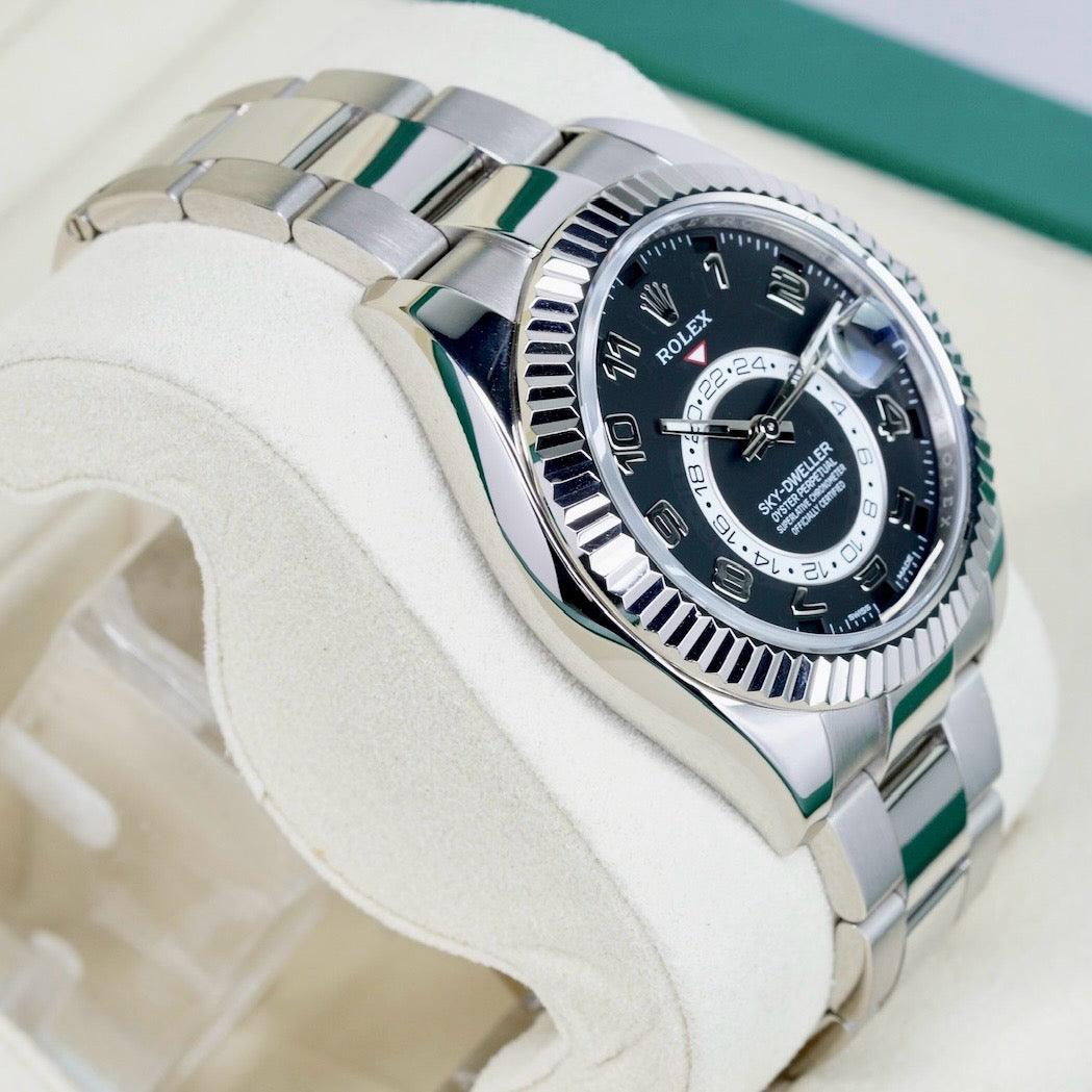 Rolex Sky-Dweller 326939 Black Arabic Dial White Gold Oyster 42mm