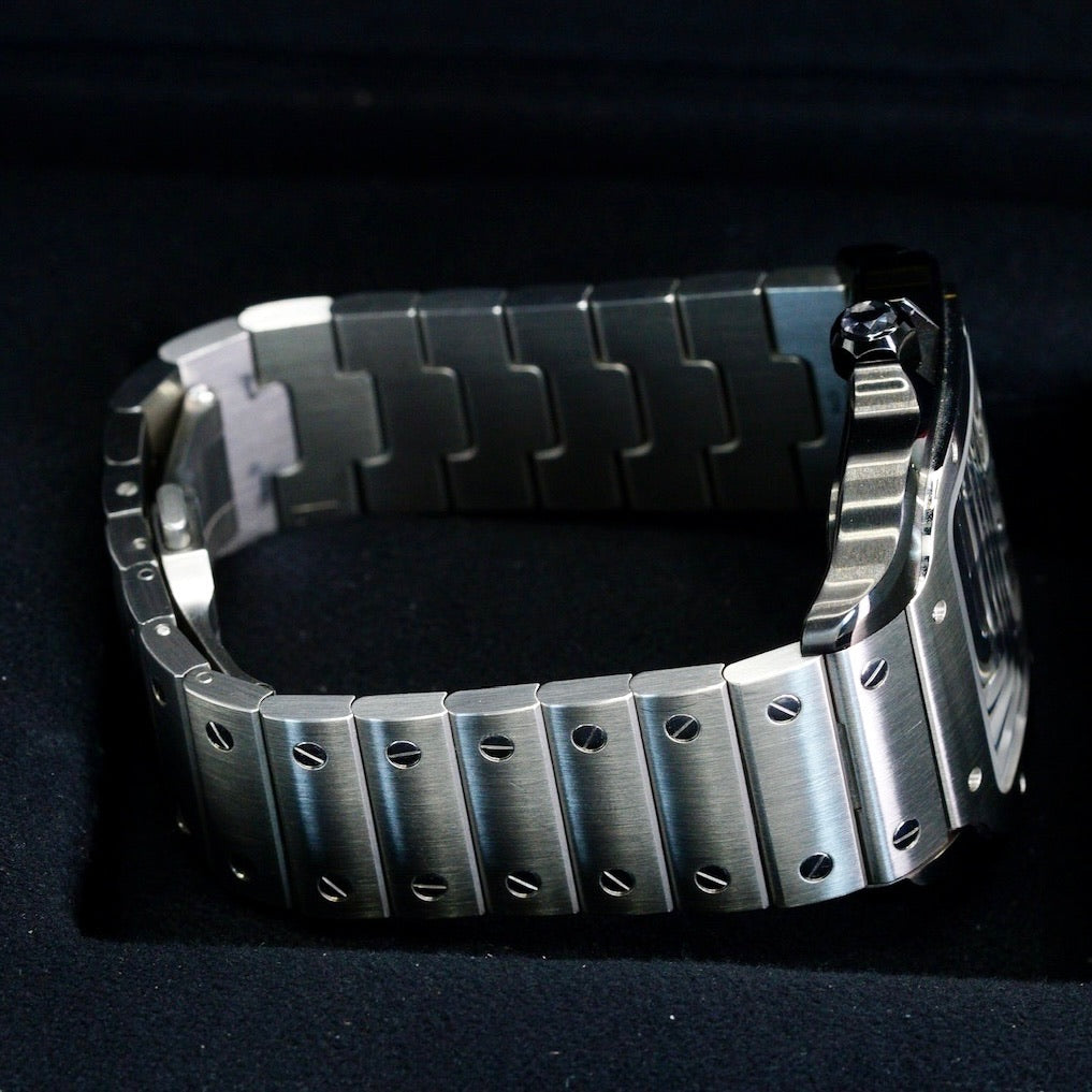 Cartier Santos De Cartier Large WHSA0027 Skeleton Dial Stainless Steel