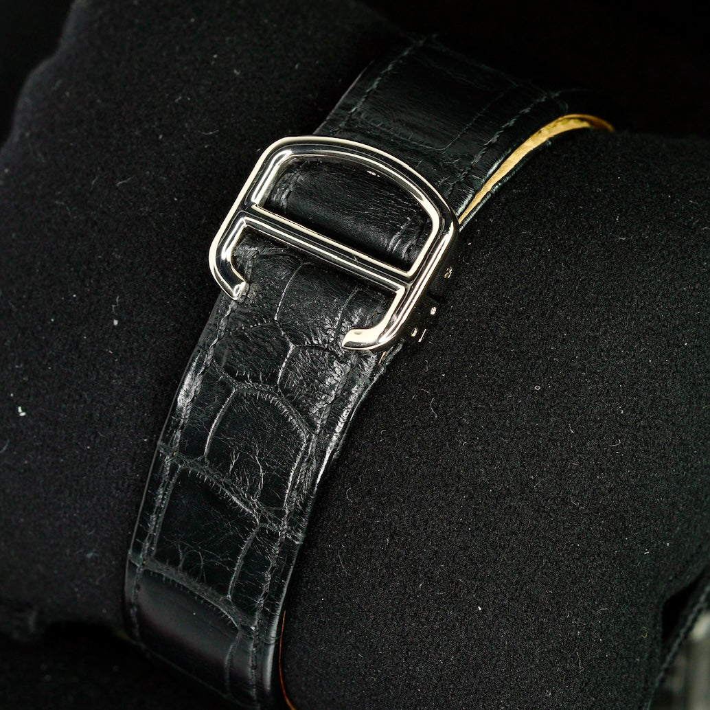 Cartier Tortue W1580048 Perpetual White Gold Skeleton Dial