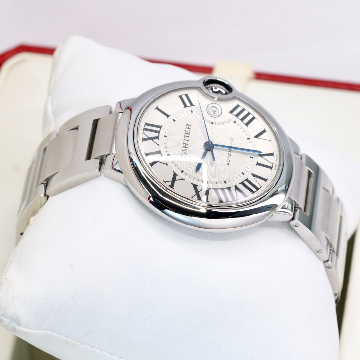 Cartier Ballon Bleu 3001 White Dial Stainless Steel 42mm