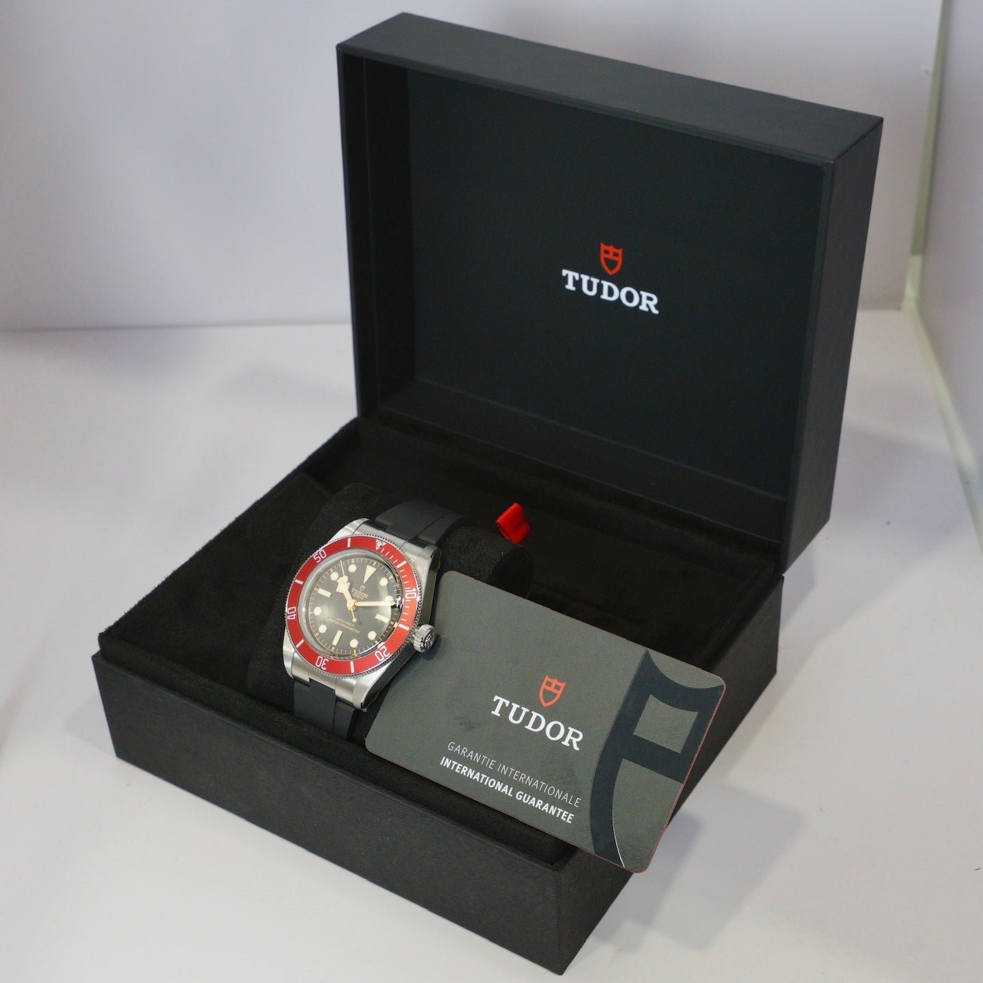Tudor NEW 2024 Black Bay Fifty Eight M7941A1A0RU-0003 “RED” Black Dial Stainless Steel Rubber Strap 41mm