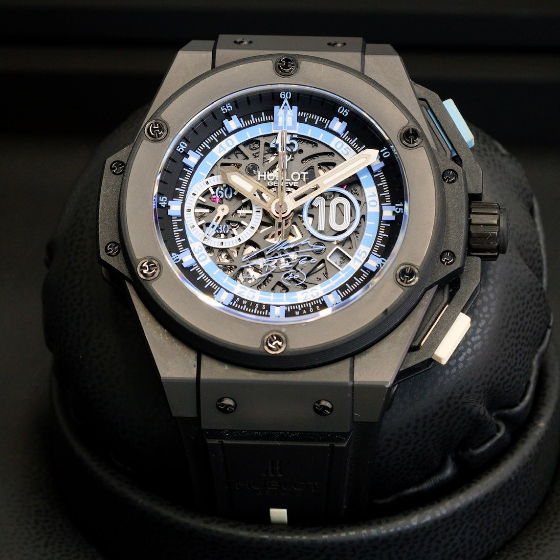 Hublot King Power “MARADONA” 716.CI.1129.RX.DMA11 Skeleton Dial Ceramic 48mm