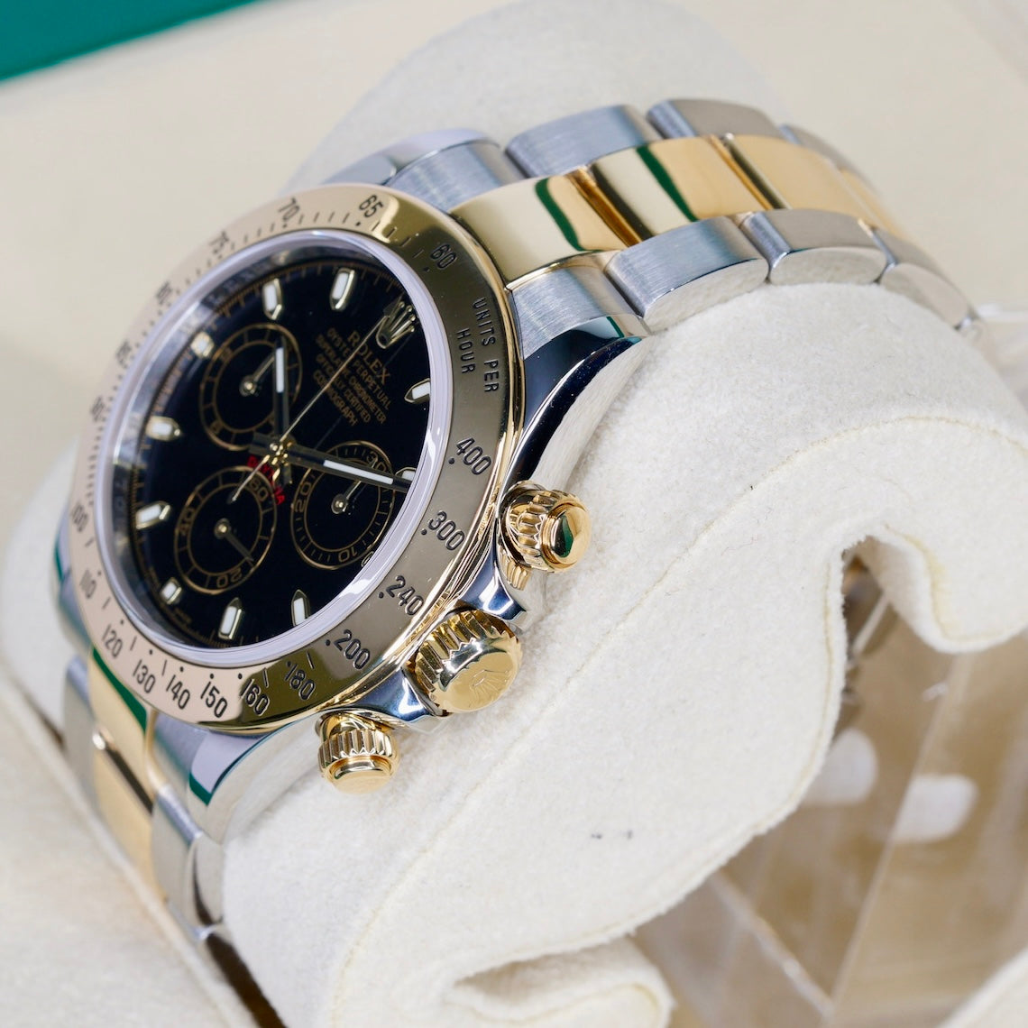 Rolex Daytona 116523 Black Dial Two-Tone Yellow Gold & Steel 40mm