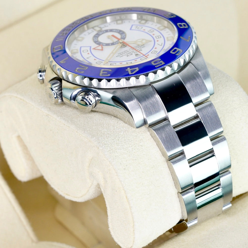 Rolex Yacht-Master II 116680 “MERCEDES” White Dial Mercedes Hands Stainless Steel 44mm