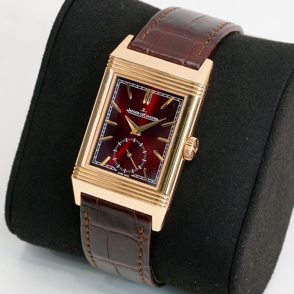 Jaeger-LeCoultre Reverso Q713256J “BURGUNDY DIAL” Tribute Small Seconds Rose Gold