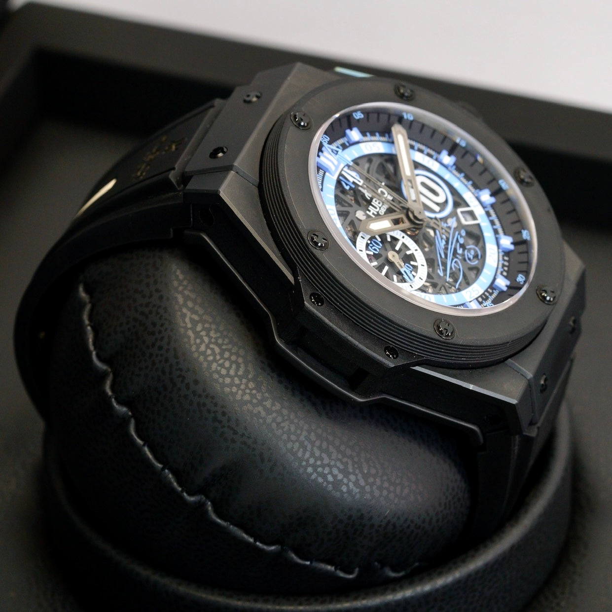 Hublot King Power “MARADONA” 716.CI.1129.RX.DMA11 Skeleton Dial Ceramic 48mm