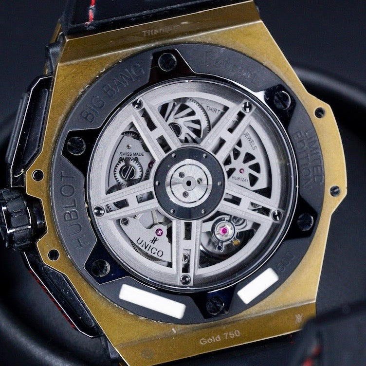 Hublot Big Bang 401.MX.0123.VR “FERRARI” Magic Gold Skeleton Dial 45mm