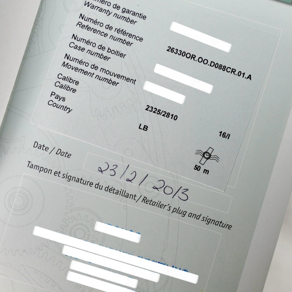 Audemars Piguet Royal Oak 26330OR.OO.D088CR.01 Black Dial Rose Gold AM Rubber Strap 39mm 2013