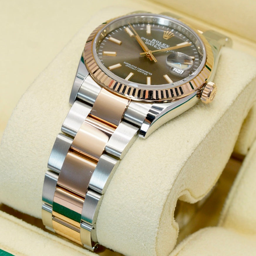 Rolex Datejust 126231 Rhodium Dial Two-Tone Rose Gold & Steel Jubilee 36mm