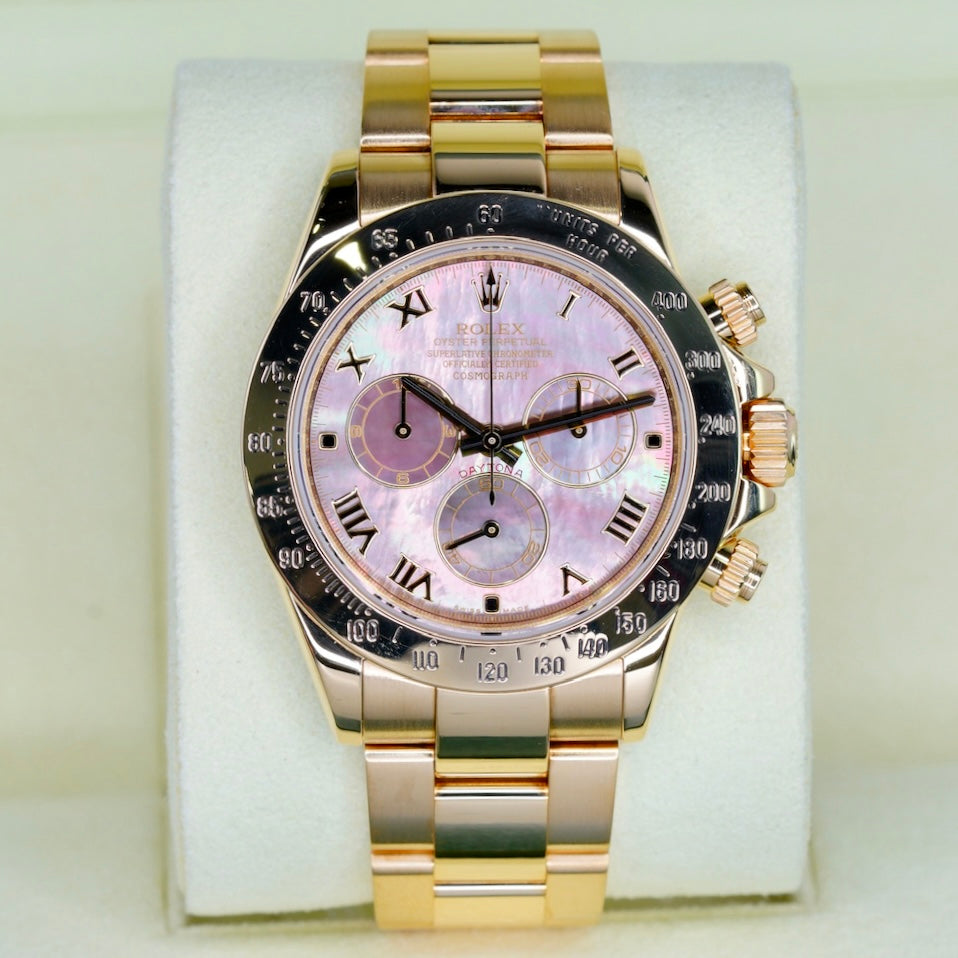 Rolex Daytona 116528 Mother Of Pearl “TAHITI” Yellow Gold 40mm 2008