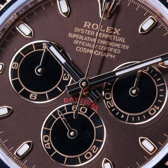 Rolex Daytona 116515LN “CHOCOLATE” Brown Dial Black Subdials Rose Gold Oysterflex 40mm 2020