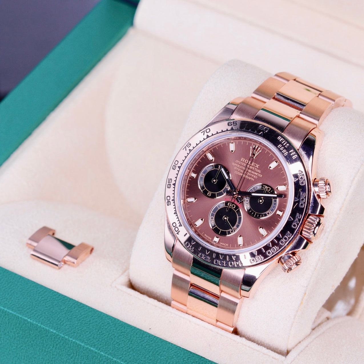 Rolex Daytona 116505 “CHOCOLATE” Brown Stick Dial Rose Gold 40mm