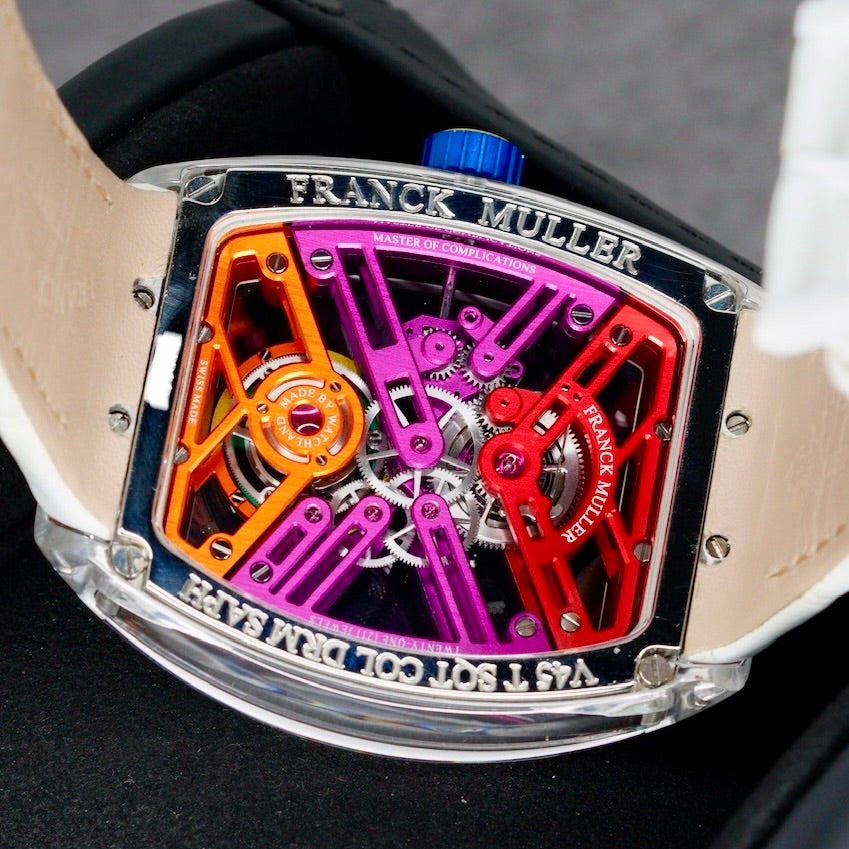 Franck Muller Vanguard V45 S6 SQT COL DRM BC “COLOR DREAM” Skeleton Sapphire
