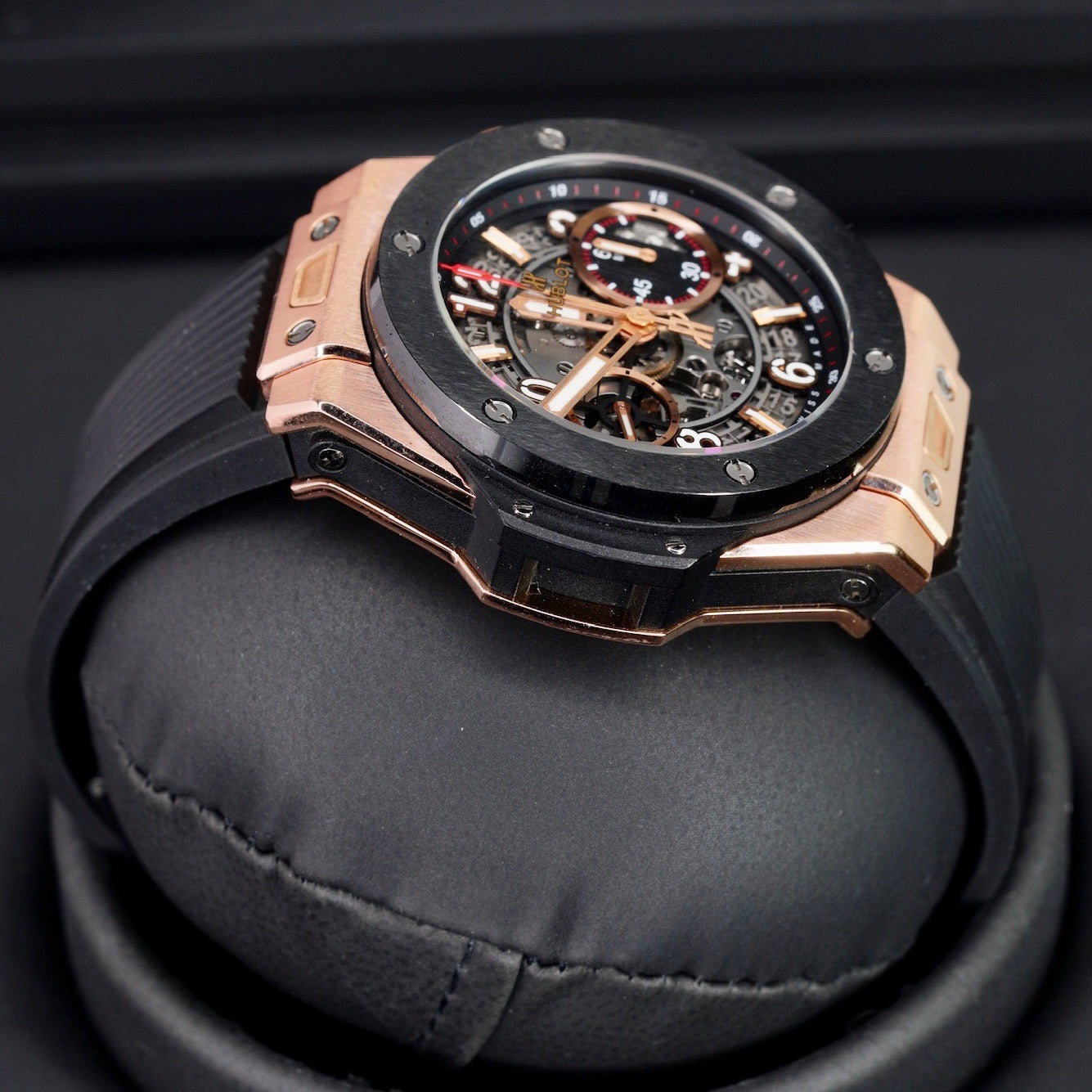 Hublot Big Bang Unico 441.OM.1180.RX Skeleton Dial Ceramic Bezel King Gold 42mm