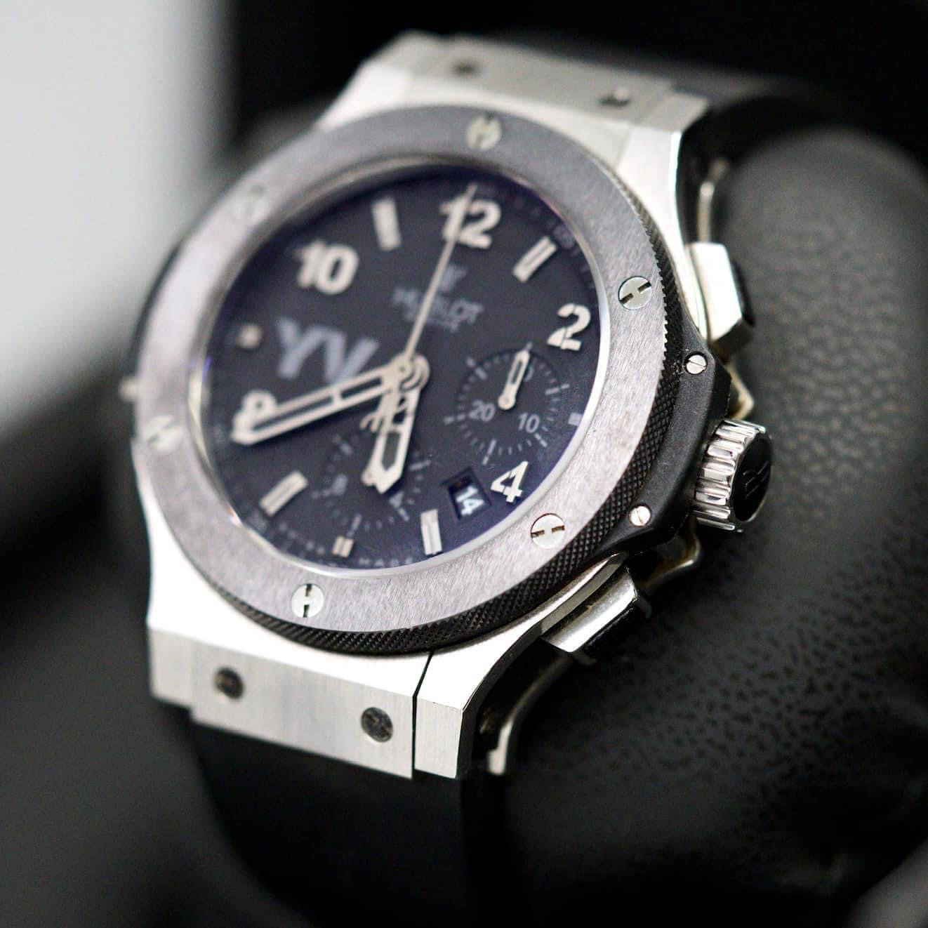 Hublot Big Bang 44mm Yankee Victor Black Ceramic stainless steel Chrono rubber