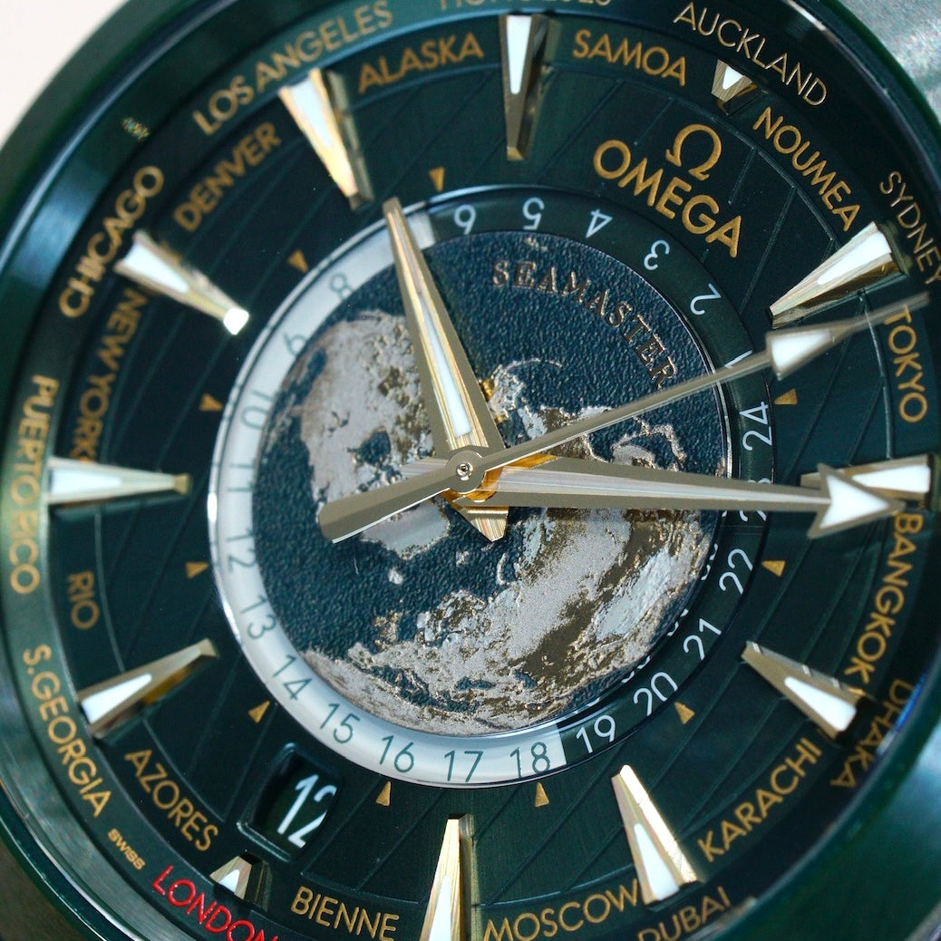 Omega Seamaster 220.32.43.22.10.001 Aqua Terra “WORLDTIME” Green Co‑axial Master Chronometer 2023