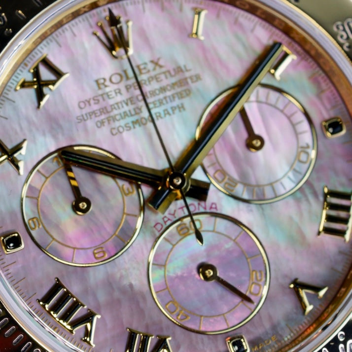 Rolex Daytona 116528 Mother Of Pearl “TAHITI” Yellow Gold 40mm 2008