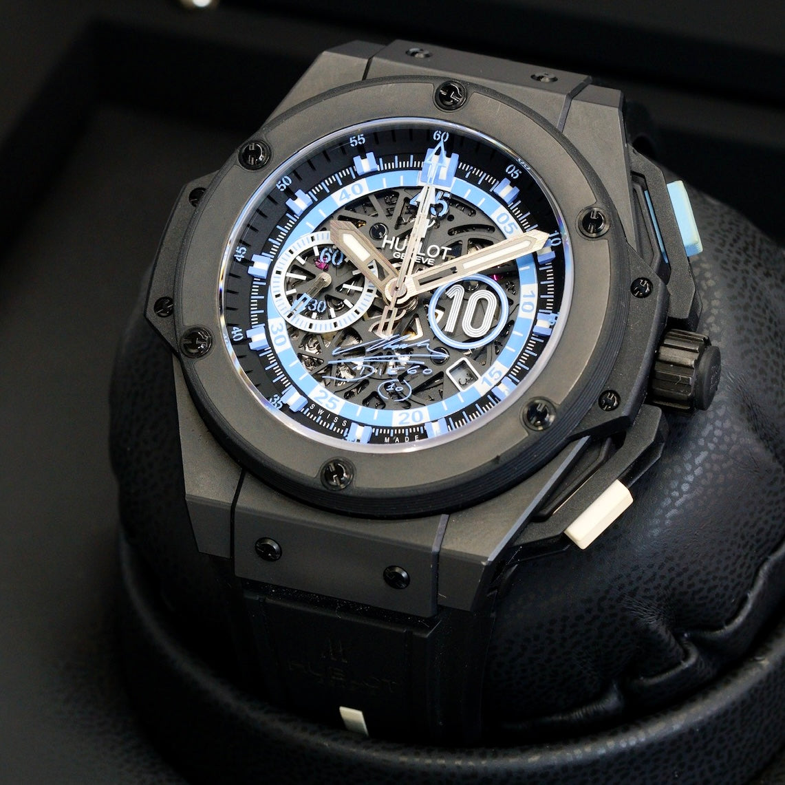Hublot King Power “MARADONA” 716.CI.1129.RX.DMA11 Skeleton Dial Ceramic 48mm