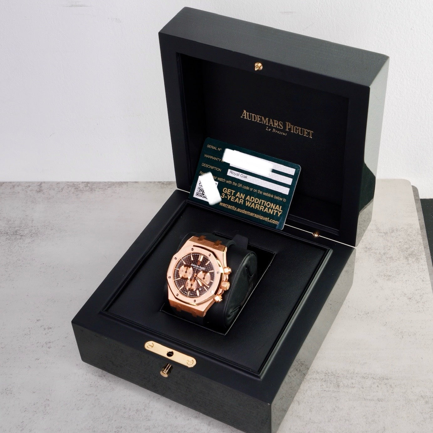 Audemars Piguet Royal Oak 26331OR.OO.D821CR.01 “CHOCOLATE” Brown Dial Rose Gold Chronograph 41mm