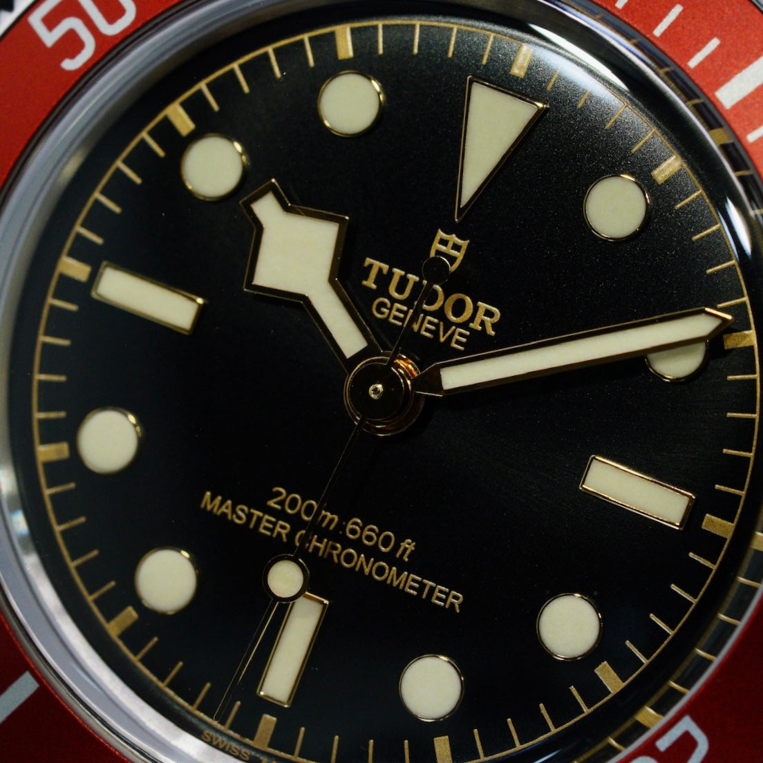 Tudor NEW 2024 Black Bay Fifty Eight M7941A1A0RU-0003 “RED” Black Dial Stainless Steel Rubber Strap 41mm