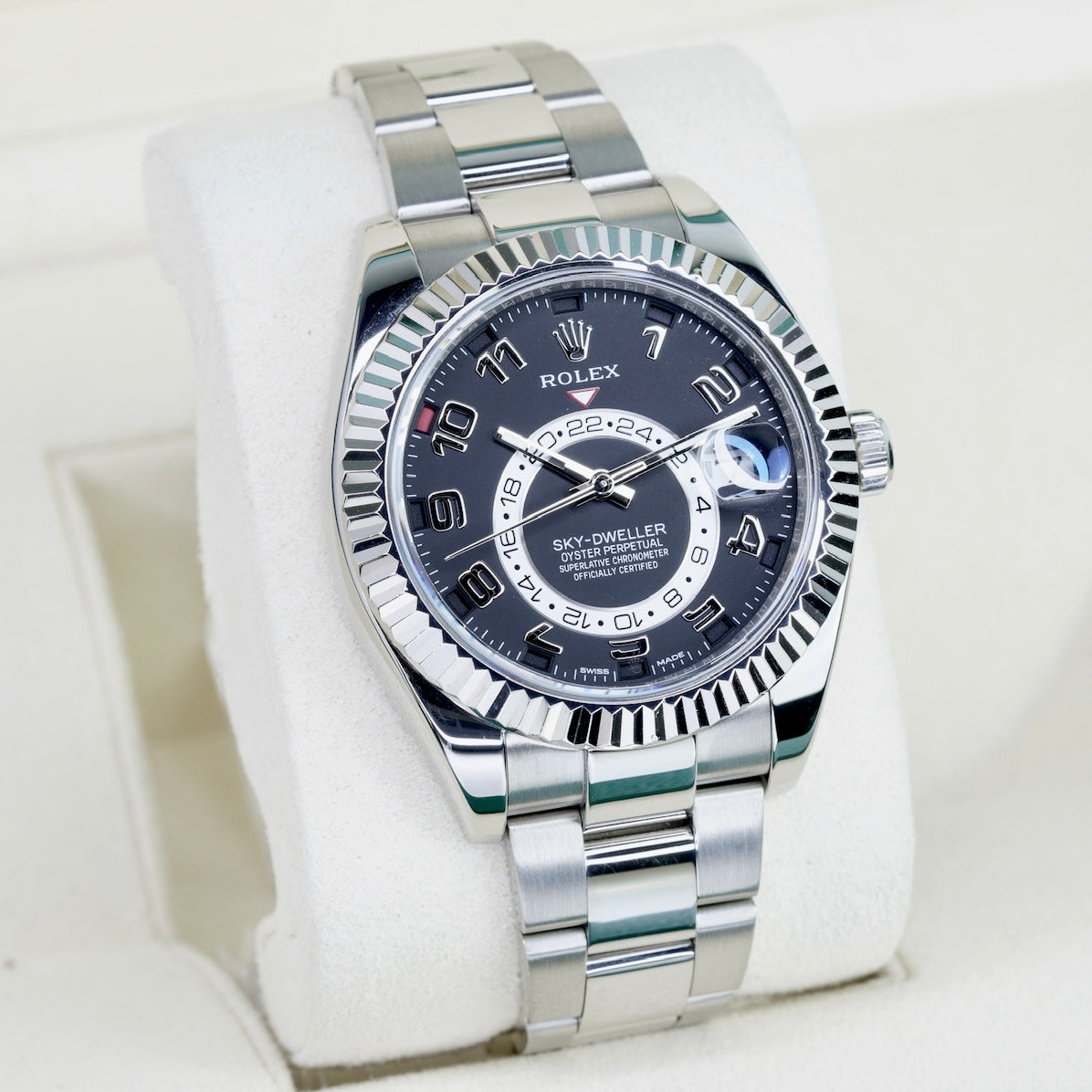 Rolex Sky-Dweller 326939 Black Arabic Dial White Gold Oyster 42mm