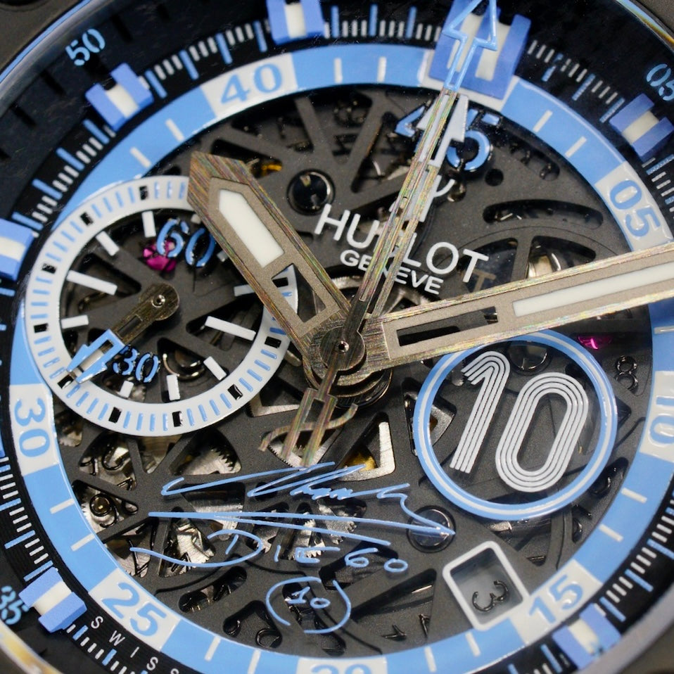 Hublot King Power “MARADONA” 716.CI.1129.RX.DMA11 Skeleton Dial Ceramic 48mm