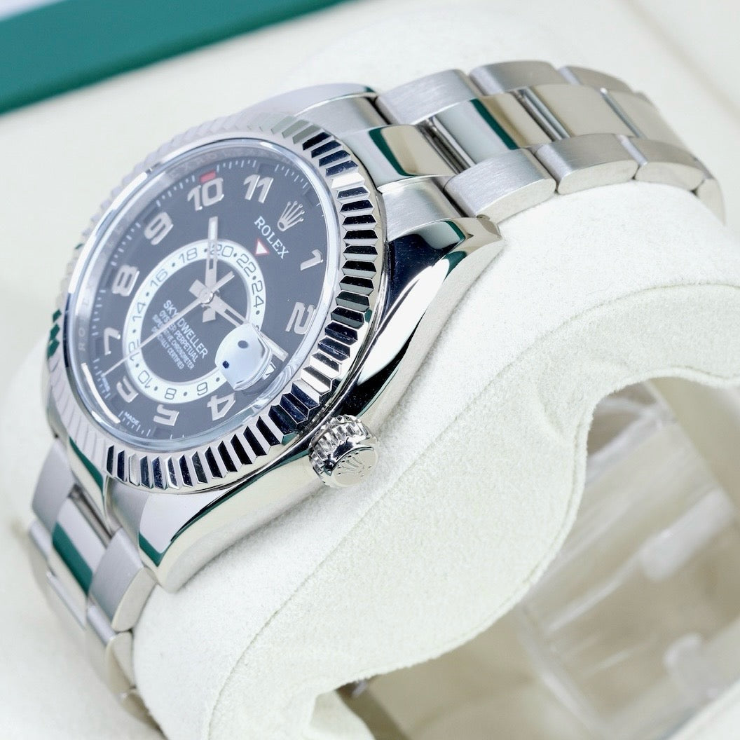 Rolex Sky-Dweller 326939 Black Arabic Dial White Gold Oyster 42mm