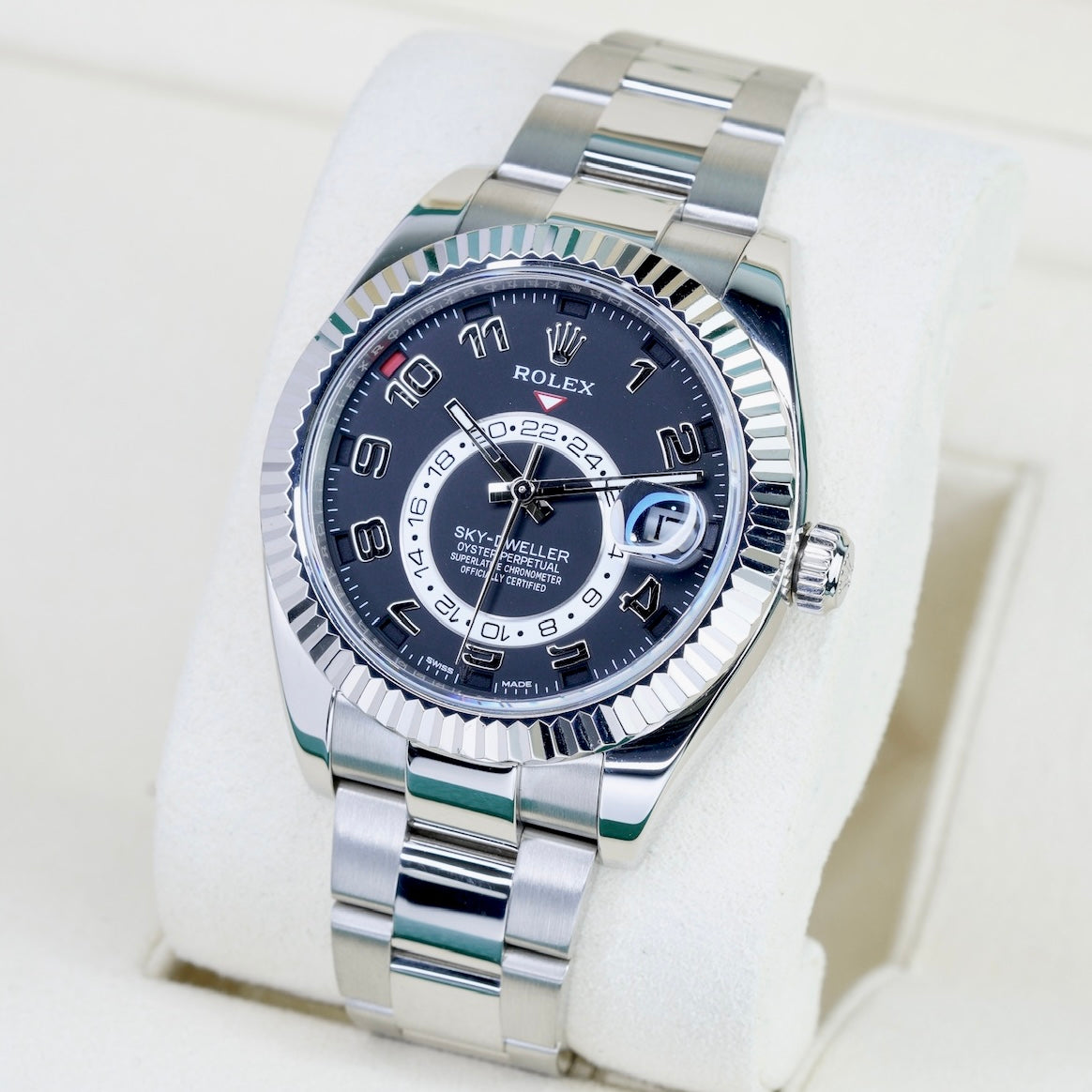 Rolex Sky-Dweller 326939 Black Arabic Dial White Gold Oyster 42mm