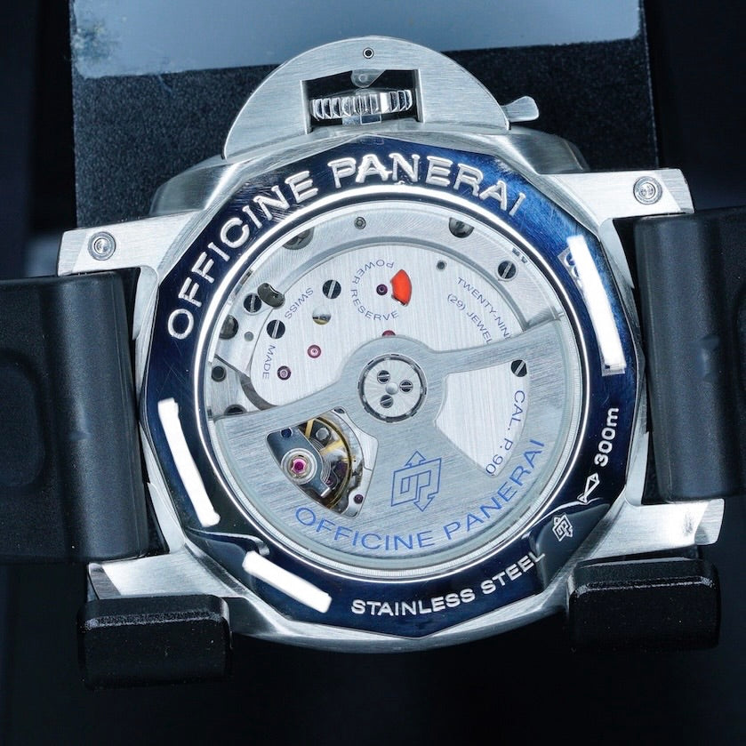 Panerai Luminor 1950 PAM 00320 Black Dial Stainless Steel Rubber Strap