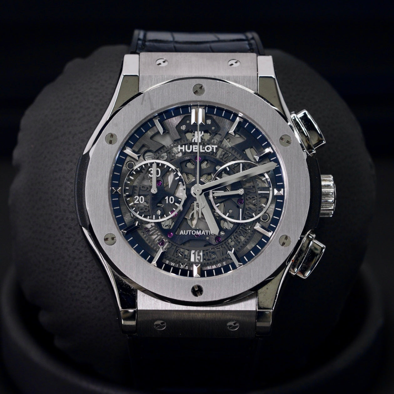 Hublot Classic Fusion 525.NX.0170.LR Chronograph Skeleton Dial Titanium 45mm