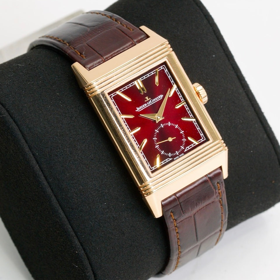 Jaeger-LeCoultre Reverso Q713256J “BURGUNDY DIAL” Tribute Small Seconds Rose Gold