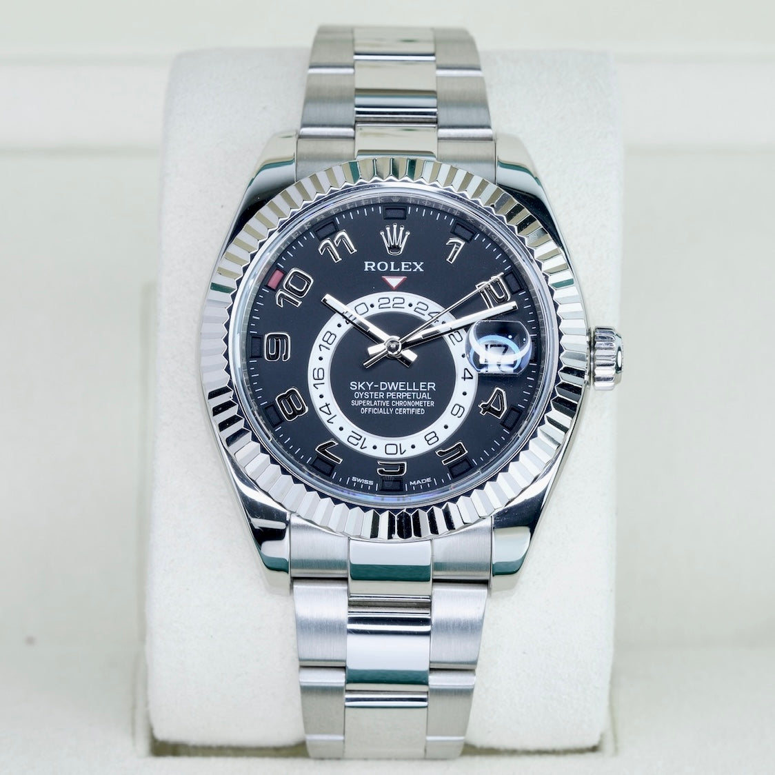 Rolex Sky-Dweller 326939 Black Arabic Dial White Gold Oyster 42mm