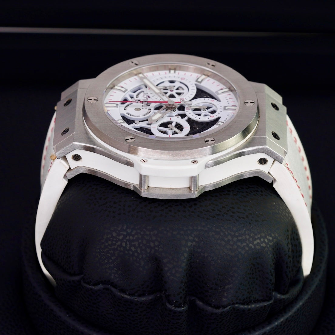 Hublot Big Bang Aero Bang 311.SE.2113.VR.JDR14 “150 ANNIVERSARY” Skeleton Dial Stainless Steel White Rubber Strap 44mm