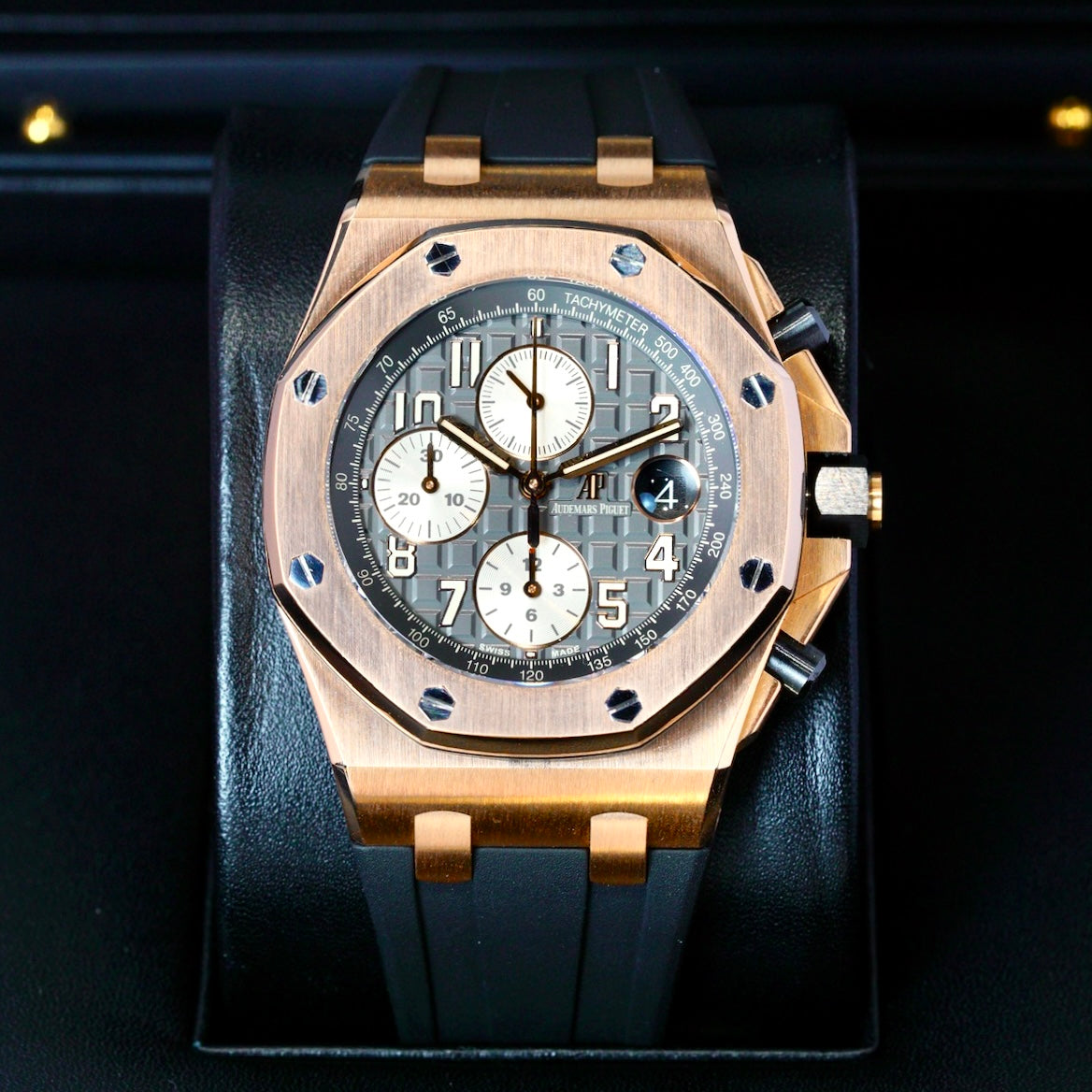 Audemars Piguet Royal Oak Offshore 26470OR.OO.A125CR.01 “HALF BRICK” Rhodium Dial Rose Gold Chronograph