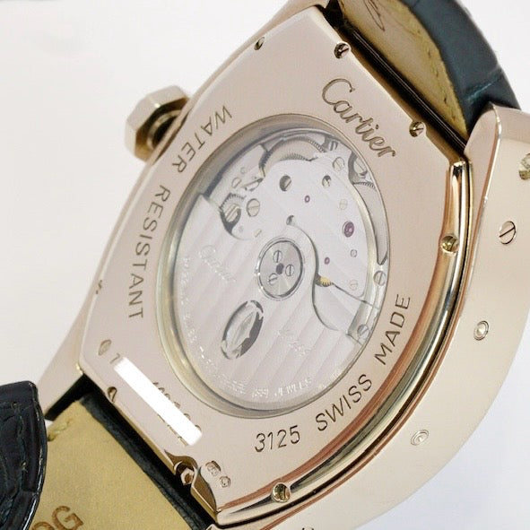 Cartier Tortue W1580048 Perpetual White Gold Skeleton Dial
